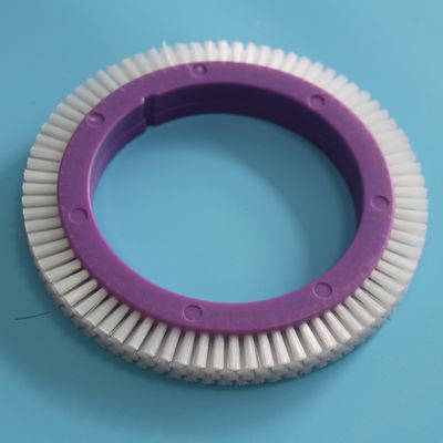 acheter Les pièces de machine de Famatex Stenter balayent les cheveux en nylon blancs de corps en plastique de pourpre de roue online manufacture