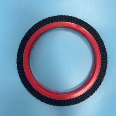 acheter Taille en nylon des cheveux 220*167 de corps de pièces de machine de Monforts Stenter de brosse de noir rouge de roue online manufacture