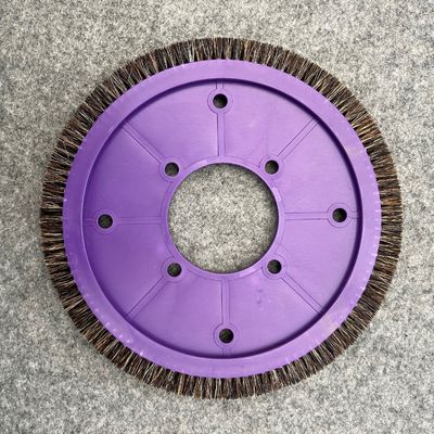acheter Parties de la machine à stenter Tungyang Roue de brosse Corps en plastique Cheveux de porc Matériau de brossage Diamètre intérieur 140 mm online manufacture