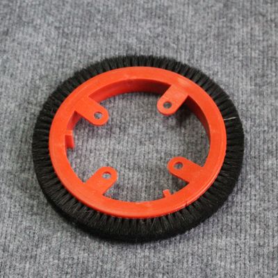 acheter Parties de la machine à stenter Crantz Machine de finition de type K10 Roue de brosse Corps rouge en plastique Roue de brosse noire fabrication en ligne