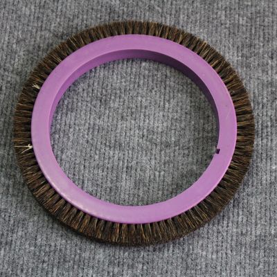 acheter Parties de la machine de stenter Artos roue de brosse corps en plastique violet mélangé poils de porc brossés Parties de la machine de finition fabrication en ligne