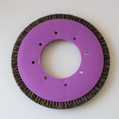 acheter Parties de la machine à stenter Machine de finition Roue de brosse mixte Brille poil de porc Corps en plastique 8 trous Type personnalisé online manufacture