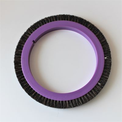 acheter Parties de la machine à stenter Stentex Machine de finition Brosse roue 122mm Dia Noir Cheveux de porc Pourpre Corps en plastique online manufacture