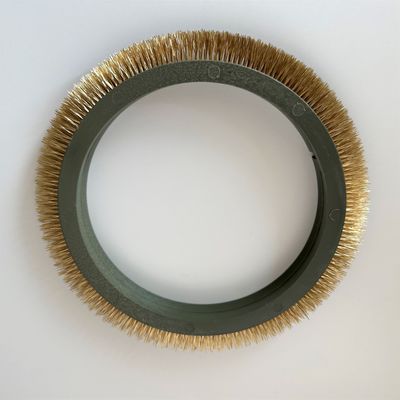 acheter Parties de la machine de stenter de finition Stentex Brosses textiles roues de cuivre Cheveux nylon corps en plastique Couleur verte fabrication en ligne
