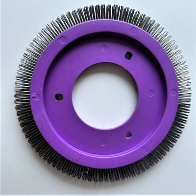 acheter Parties de la machine à stenter LK Finition machine brosse roue corps en plastique violet en acier inoxydable cheveux online manufacture