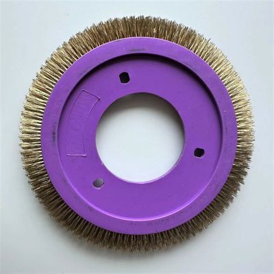 acheter Finition textile LK Stenter Brush Wheel Couleur violette Matériau plastique cuivre laiton Coiffure à brosses online manufacture