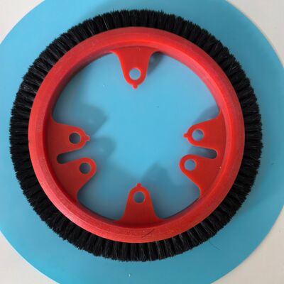 acheter Stenter Brush Wheel Krantz Brush 185 mm Dia extérieur Couleur rouge Corps Noir Brille 20 mm Largeur fabrication en ligne